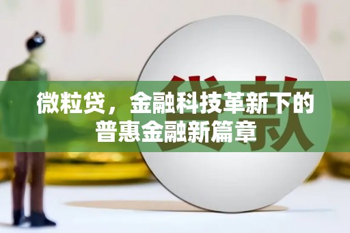 索县微粒贷，金融科技革新下的普惠金融新篇章