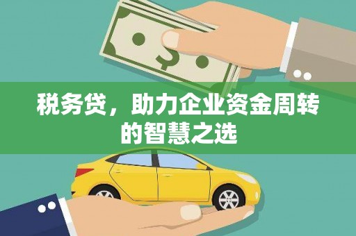 索县税务贷，助力企业资金周转的智慧之选