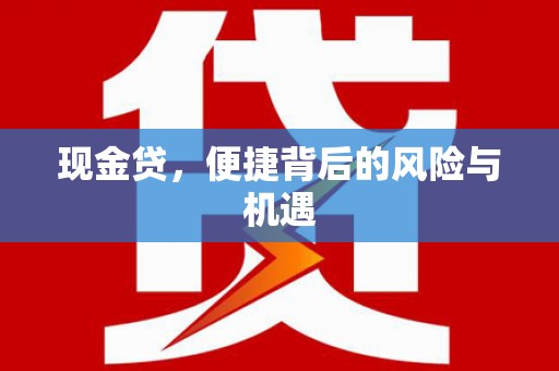 索县现金贷，便捷背后的风险与机遇