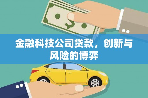索县金融科技公司贷款，创新与风险的博弈