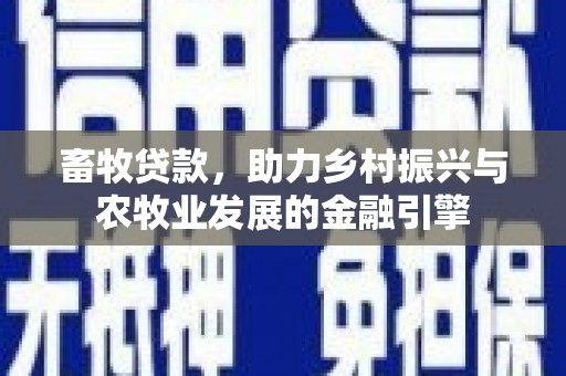 索县畜牧贷款，助力乡村振兴与农牧业发展的金融引擎