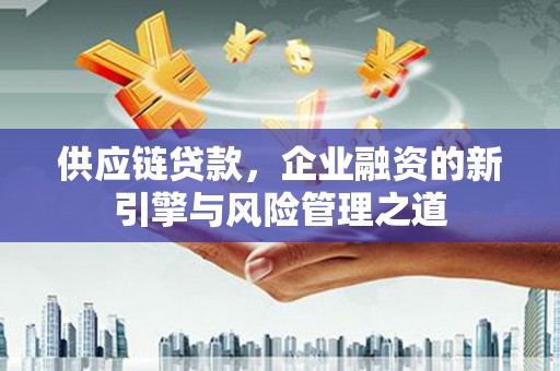 索县供应链贷款，企业融资的新引擎与风险管理之道