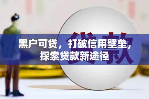 索县黑户可贷，打破信用壁垒，探索贷款新途径
