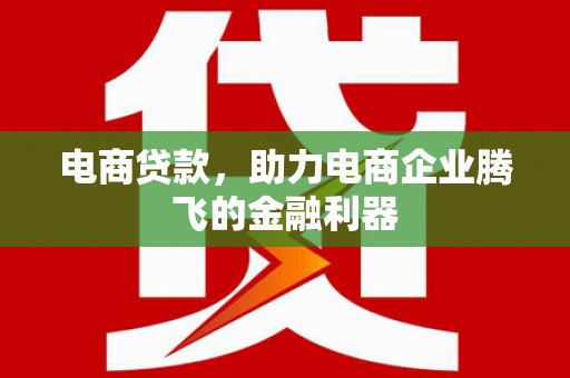 索县电商贷款，助力电商企业腾飞的金融利器