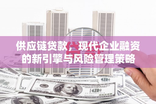 索县供应链贷款，现代企业融资的新引擎与风险管理策略