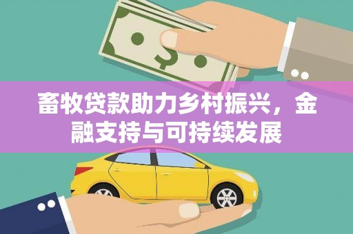 索县畜牧贷款助力乡村振兴，金融支持与可持续发展