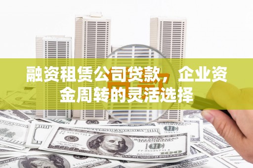索县融资租赁公司贷款，企业资金周转的灵活选择