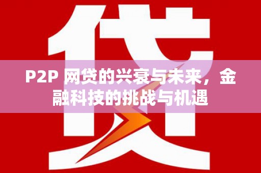 索县P2P 网贷的兴衰与未来，金融科技的挑战与机遇