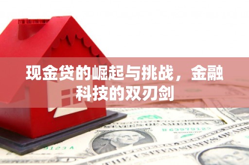 索县现金贷的崛起与挑战，金融科技的双刃剑