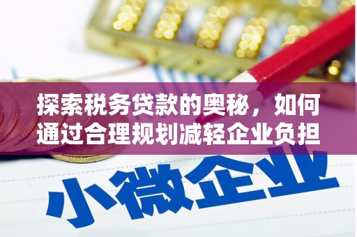 索县探索税务贷款的奥秘，如何通过合理规划减轻企业负担