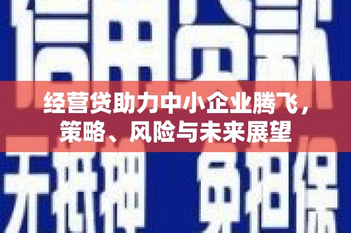 索县经营贷助力中小企业腾飞，策略、风险与未来展望