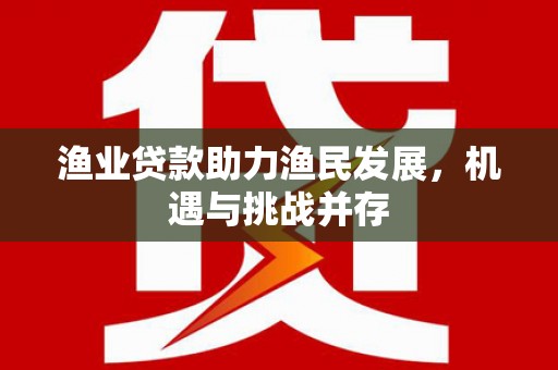 索县渔业贷款助力渔民发展，机遇与挑战并存