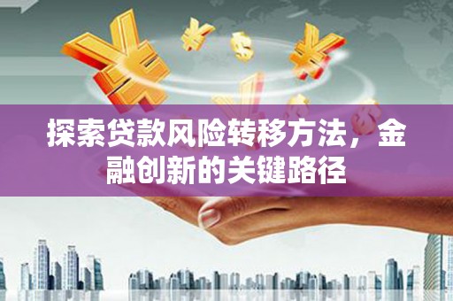 索县探索贷款风险转移方法，金融创新的关键路径
