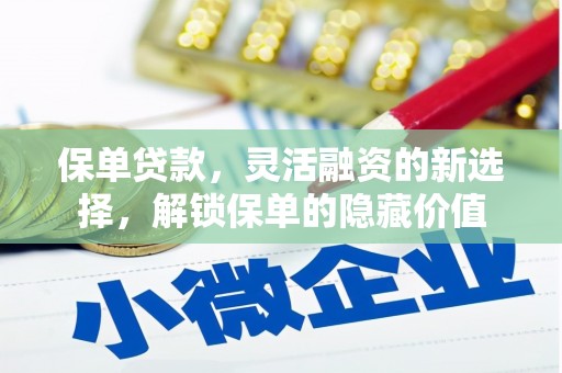 索县保单贷款，灵活融资的新选择，解锁保单的隐藏价值