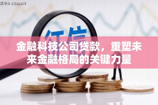 索县金融科技公司贷款，重塑未来金融格局的关键力量