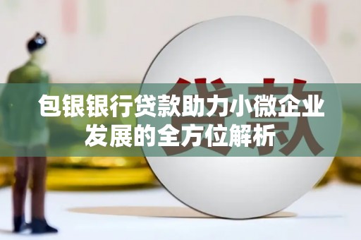 索县包银银行贷款助力小微企业发展的全方位解析