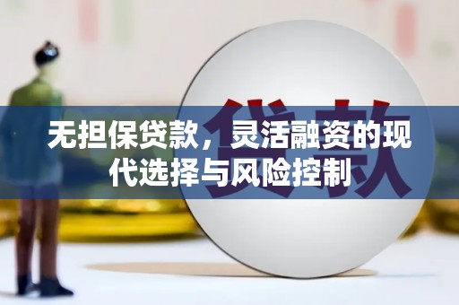 索县无担保贷款，灵活融资的现代选择与风险控制