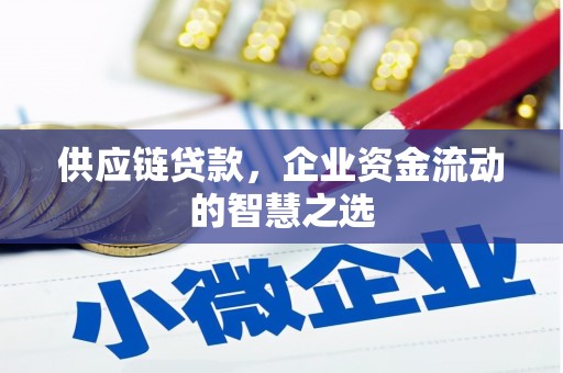 索县供应链贷款，企业资金流动的智慧之选