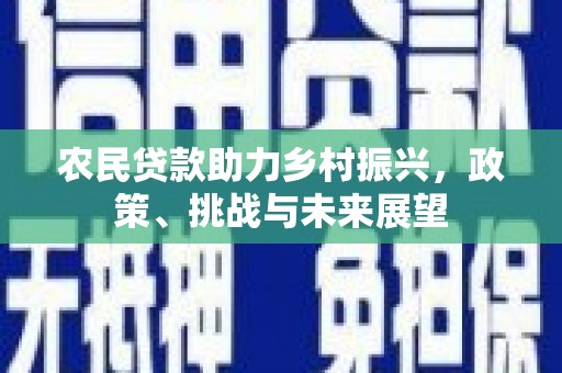 索县农民贷款助力乡村振兴，政策、挑战与未来展望