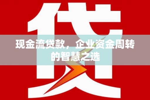 索县现金流贷款，企业资金周转的智慧之选