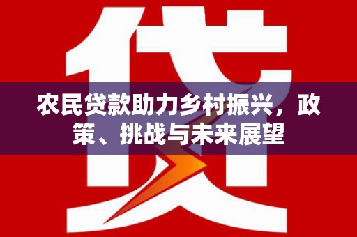索县农民贷款助力乡村振兴，政策、挑战与未来展望