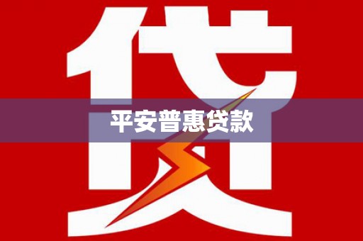 索县平安普惠贷款