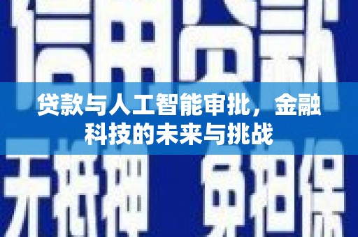 索县贷款与人工智能审批，金融科技的未来与挑战
