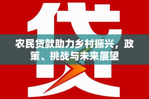 索县农民贷款助力乡村振兴，政策、挑战与未来展望