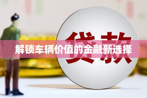 索县解锁车辆价值的金融新选择