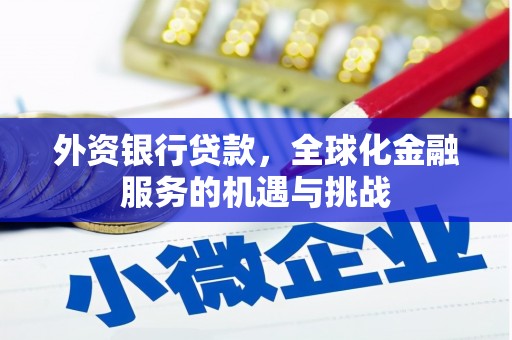 索县外资银行贷款，全球化金融服务的机遇与挑战