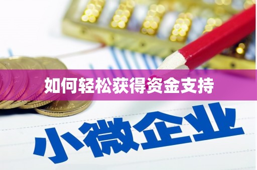 索县如何轻松获得资金支持