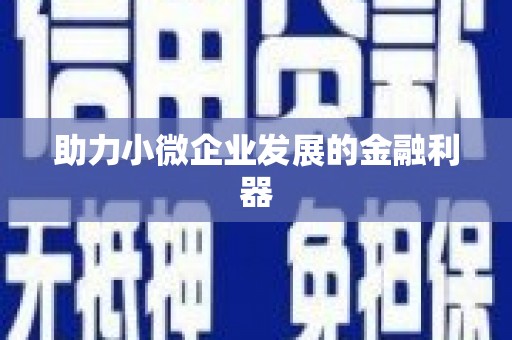 索县助力小微企业发展的金融利器