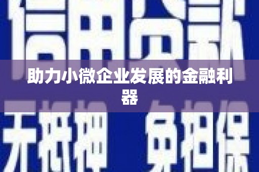 索县助力小微企业发展的金融利器