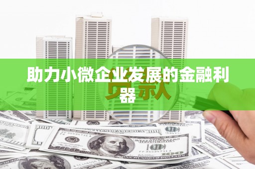 索县助力小微企业发展的金融利器