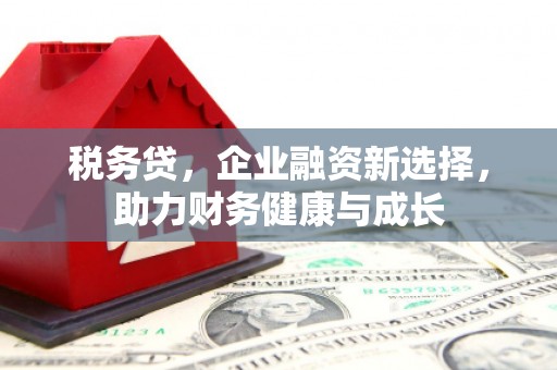 索县税务贷，企业融资新选择，助力财务健康与成长